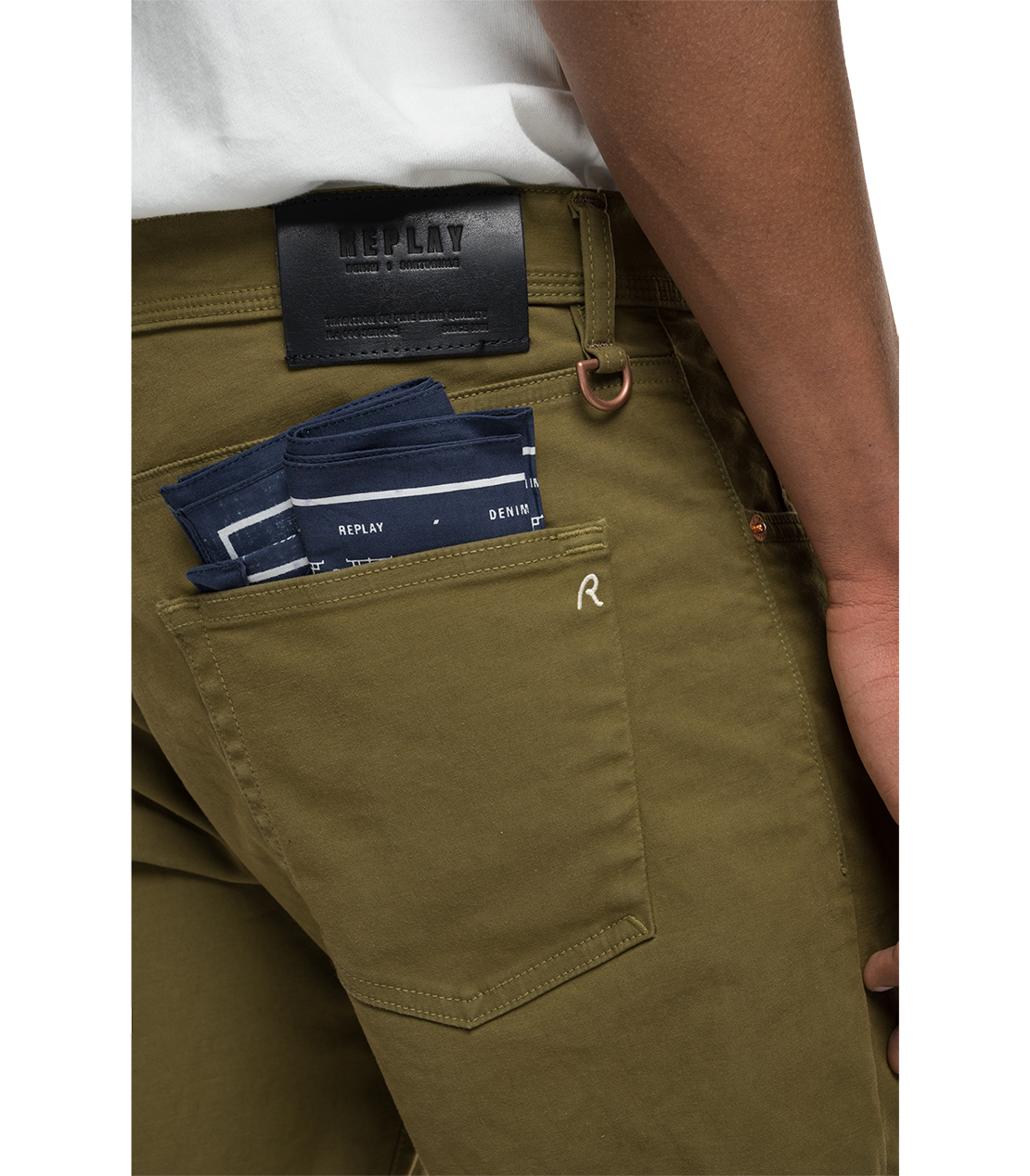 SARTORIALE ガーメントダイコットンサテンパンツ 詳細画像 オリーブ 7